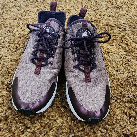 Nike Air Huarache Run Ultra Women's Shoes Burgundy Heather Size‎ 7 - Picture 3 of 7